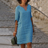 Yesha – Comfortable Linen Summer Dress