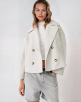 Cavirelle - Womens Short Wool Wrap Jacket