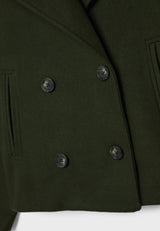 Valerienne – Women’s Cropped Double Breasted Jacket