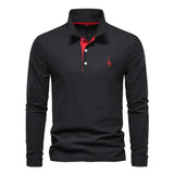 Evren - Mens Long Sleeve Polo Shirt