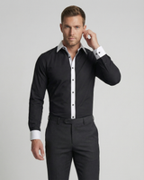 Valerion - Two Tone Slim Fit Mens Shirt
