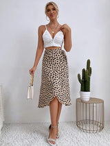 Biance – Women'S Printed Wrap Tie Casual Skirt