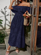 Catherin – Off Shoulder Tiered Maxi Wedding Guest Dress