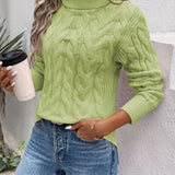 Avalyne – Women’s Cable Knit Turtleneck Jumper