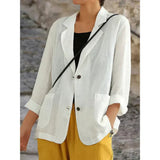 Magdara - Linen Relaxed Women Blazer