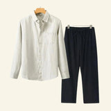 Caelric - Linen Mens Shirt And Trousers Set