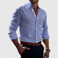 Elio - Men Modern Striped Shirt