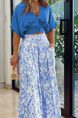 Genevora - Premium Satin Palazzo Set