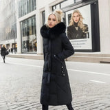 Iselotte – Women’s Long Puffer Down Coat with Collar