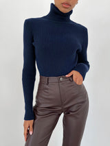 Alvera - Womens Classic High Neck Sweater