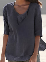 Marisse - Elegant Layered Effect Blouse