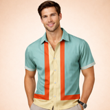 Arnold - Mens Retro Style Button Shirt