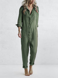 Amandine - Casual Long Sleeve Jumpsuit