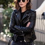 Velmirae - High Quality Womens Leather Jacket
