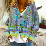 Alvaretta – Women’s Boho Cardigan with Floral Embroidery