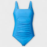 Sue - Retro Square Neck Padded Swimsuit