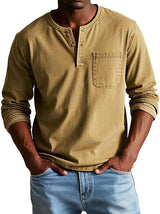 Erick – Mens Casual Long Sleeve Henley Shirt