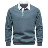 Lucien - Mens Premium Long Sleeve Polo Shirt
