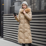 Iselotte – Women’s Long Puffer Down Coat with Collar