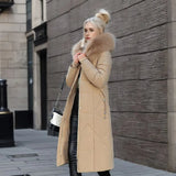 Iselotte – Women’s Long Puffer Down Coat with Collar