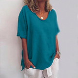 Laurielle - Women Loose Comfort Blouse Long Sleeve