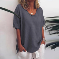 Laurielle - Women Loose Comfort Blouse Long Sleeve