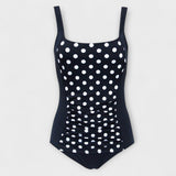 Sue - Retro Square Neck Padded Swimsuit