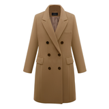 Elowra – Long Wool Coat for Women