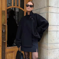 Elise - Women Double Breasted Short Jacket