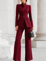 Lerisa - Womens Tailored Blazer And Trouser Suit Set