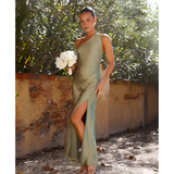 Jocelisse - Elegant Asymmetric Long Dress