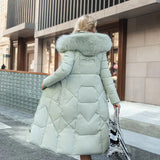 Iselotte – Women’s Long Puffer Down Coat with Collar