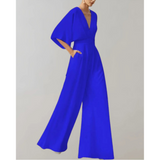 Celiane – Womens Wide Leg Fitted Jumpsuit