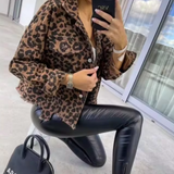 Lennie - Womens Leopard Print Denim Coat