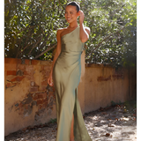 Jocelisse - Elegant Asymmetric Long Dress