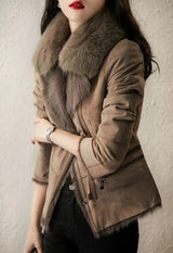 Rovella - Womens Biker Zip Jacket
