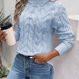 Avalyne – Women’s Cable Knit Turtleneck Jumper