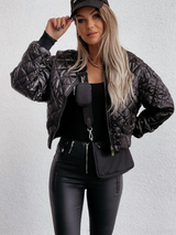 Elowira – Women Short Zip Quilted Jacket