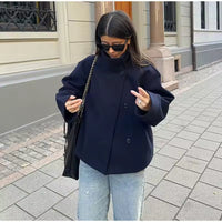 Cappotto Corto Donna – Doppiopetto con Bottoni