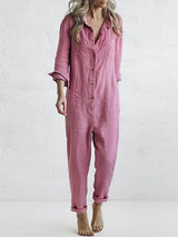 Amandine - Casual Long Sleeve Jumpsuit
