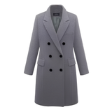 Elowra – Long Wool Coat for Women