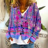 Alvaretta – Women’s Boho Cardigan with Floral Embroidery