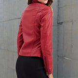 Valery – Classic Faux Leather Jacket for Women