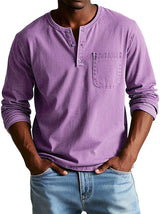 Erick – Mens Casual Long Sleeve Henley Shirt
