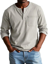 Erick – Mens Casual Long Sleeve Henley Shirt