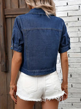 Zavierra - Womens Cropped Denim Jacket