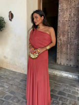 Tolinda - One Shoulder Mesh Maxi Dress