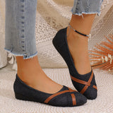 Elvaria – Elegant Cross Strap Womens Shoes