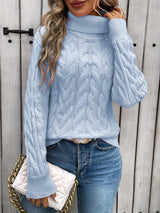 Avalyne – Women’s Cable Knit Turtleneck Jumper