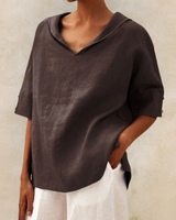 Zaylora - Linen Spring Summer Women Blouse